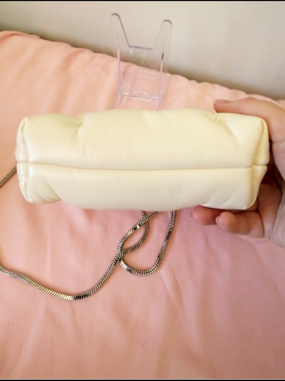 kate spade cream quilted crossbody with crystal studs - Picture 2 of 7
